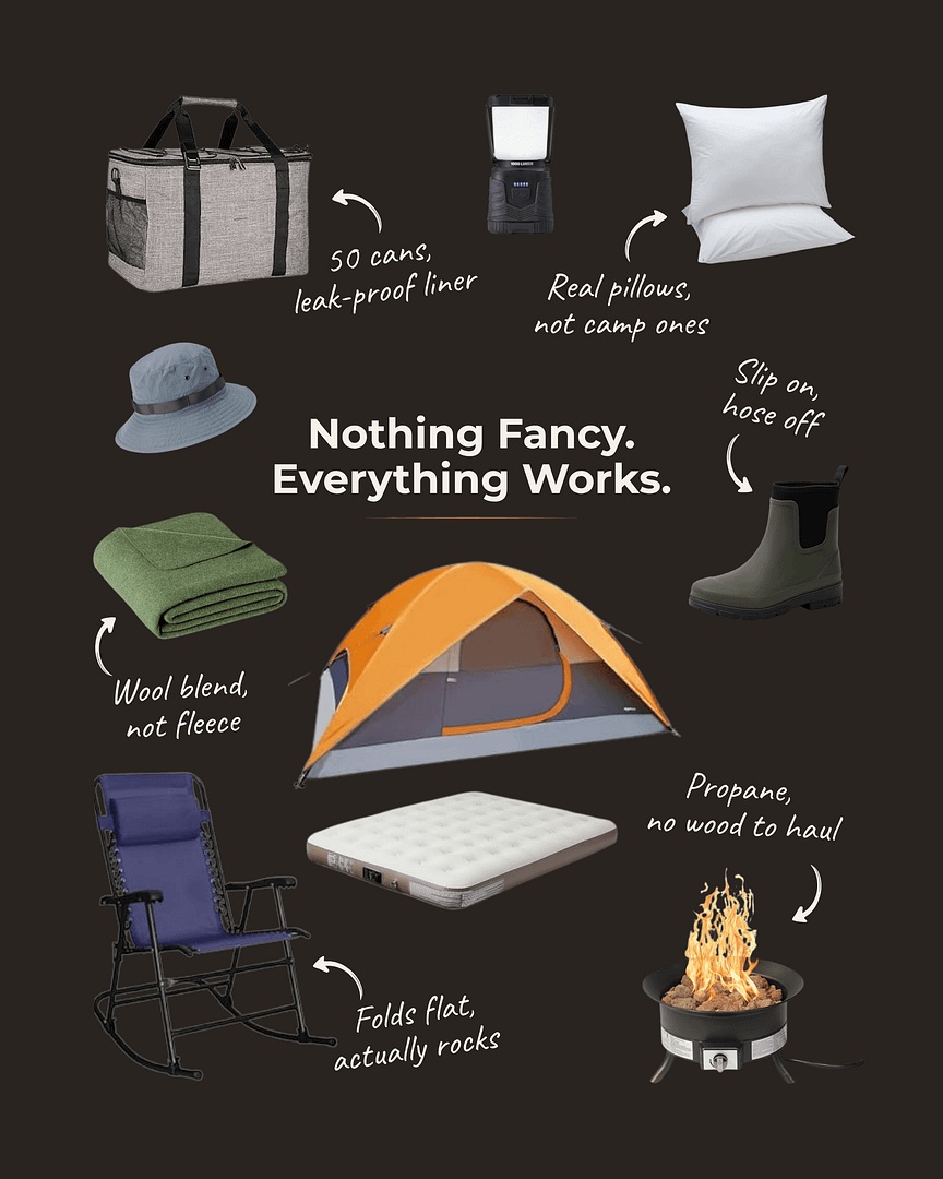 Camping essentials for RV and tent camping