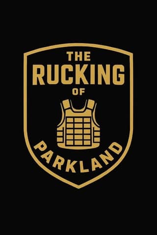 The Rucking of Parkland logo with weighted vest emblem in gold on black background