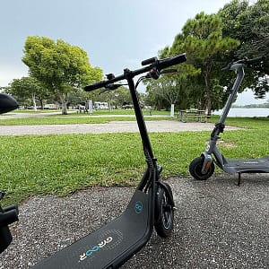 Two e-scooters  