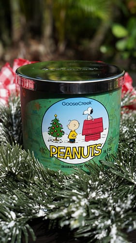 Goose Creek Peanuts 'Decorating The Tree' 3-Wick Candle