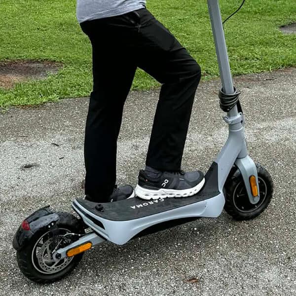e-scooter and person