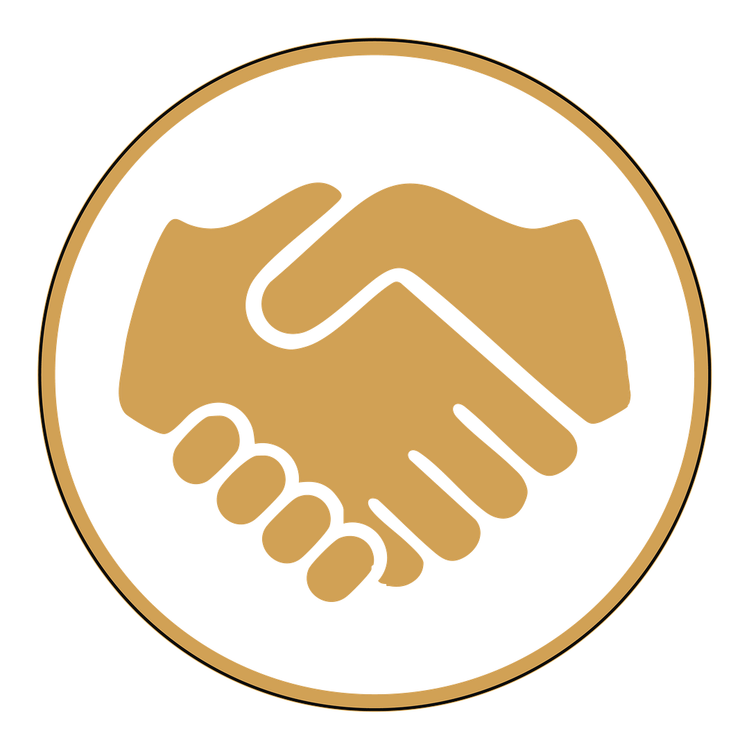 Circle Handshake Icon
